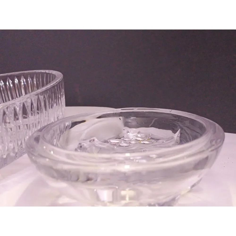 Studio Nova by Mikasa Napa Valley Grape Leaf Design Vintage Crystal Covered Dish